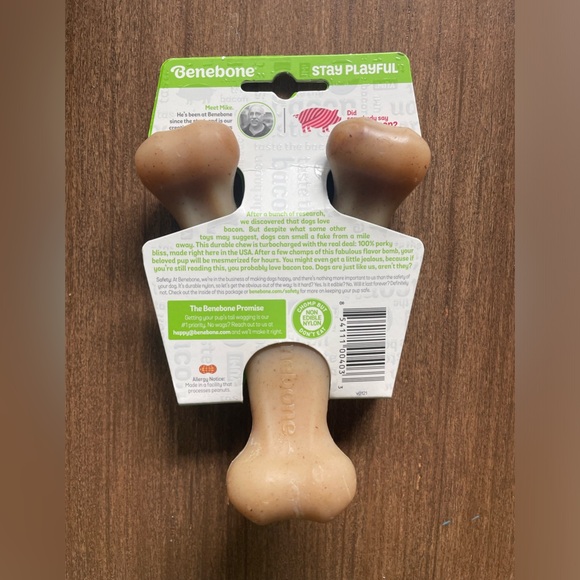 Bundle of 3 Benebone Wishbone Chew Toy for Dogs - bacon flavored, size small-NWT - Picture 4 of 8